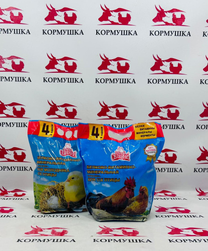 БВМК "ДОБРЫЙ СЕЛЯНИН"  с ПРОБИОТИКОМ для молодняка с/х птицы (1,7кг/уп) 1шт.