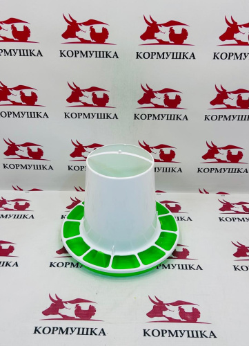 Кормушка (БР зеленая) для домашней птицы 5 кг.***