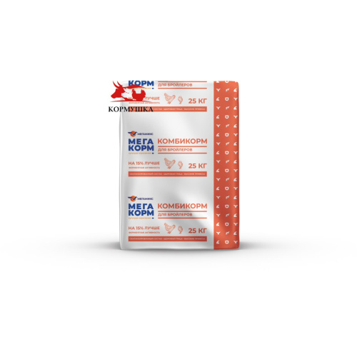 Мегакорм Бройлер Финиш ПК-6-1 (28 - 42 дня) (25 кг/м) 1кг.