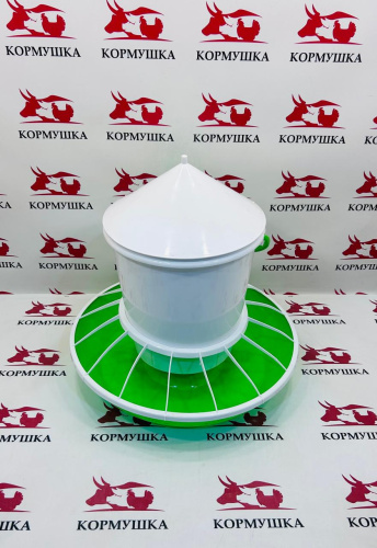 Кормушка для домашней птицы 12кг. зеленая 1шт.