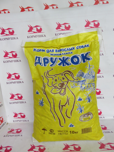 ДРУЖОК корм сухой для собак (10 кг/м) 1шт.