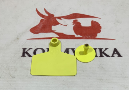 Бирка для телят  ( 6,0 х 6,0 см)  1шт.**