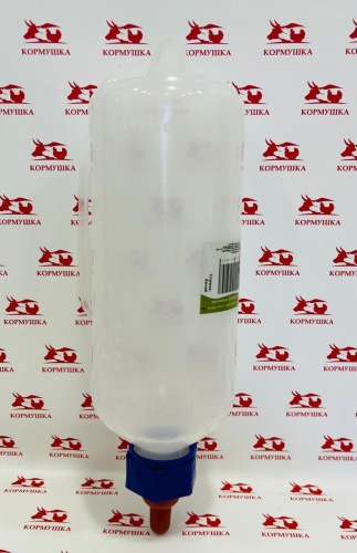 Бутылка - молокопоилка для МРС круглая с соской (ягнята и козлята,1 л.) 1 шт.