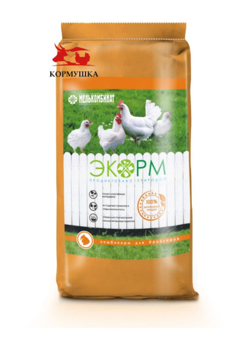 ЭКОРМ Бройлер Финиш ПК6, от 25 дней, гр. 3,5 (25кг/меш) 1кг.