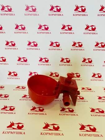 Поилка чашечная на клетку 1025 (одинарная ,красная ) 1 шт ***