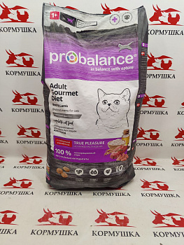 ПРОБАЛАНС корм для кошек говядина и ягненок (8 кг/м) 1кг.